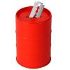 Linkidea Safety Razor Blade Disposal Container Box, Metal Razor Disposal Case Safe Bank for Storing Used Wasted Blades (Red) view 1