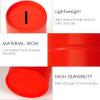 Linkidea Safety Razor Blade Disposal Container Box, Metal Razor Disposal Case Safe Bank for Storing Used Wasted Blades (Red) view 3