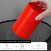 Linkidea Safety Razor Blade Disposal Container Box, Metal Razor Disposal Case Safe Bank for Storing Used Wasted Blades (Red) view 4