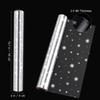 DIXII Plain Clear Cellophane Wrap 2.5 Mil Thickness Unfolded Cellophane Wrap Roll Snowflake Pattern Cellophane Bags to Wrap Baskets Arts & Crafts (3000x40cm) (Size : 40 * 3000CM) view 4