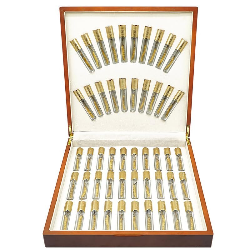 Akersunder Genuine Dried Cordyceps sinensis/winterworm summerherb, Ophiocordyceps sinensis, naqu cordyceps nagqu Featured Gift Set. (Specifications 1g 4pcs), 50 pcs