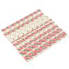 100 Pcs Christmas Paper Straws, Red Green White Gold Biodegradable Drinking Straws for Birthday, Wedding, Bridal/Baby Shower, Party Supplies view 1