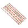 100 Pcs Christmas Paper Straws, Red Green White Gold Biodegradable Drinking Straws for Birthday, Wedding, Bridal/Baby Shower, Party Supplies view 2