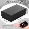 Batiyeer Black Cardboard Jewelry Gift Boxes 3.2 x 2 x 1 Inch Small Jewelry Boxes Packaging Earring Kraft Boxes with Lids (96 Pcs) view 2