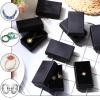 Batiyeer Black Cardboard Jewelry Gift Boxes 3.2 x 2 x 1 Inch Small Jewelry Boxes Packaging Earring Kraft Boxes with Lids (96 Pcs) view 3