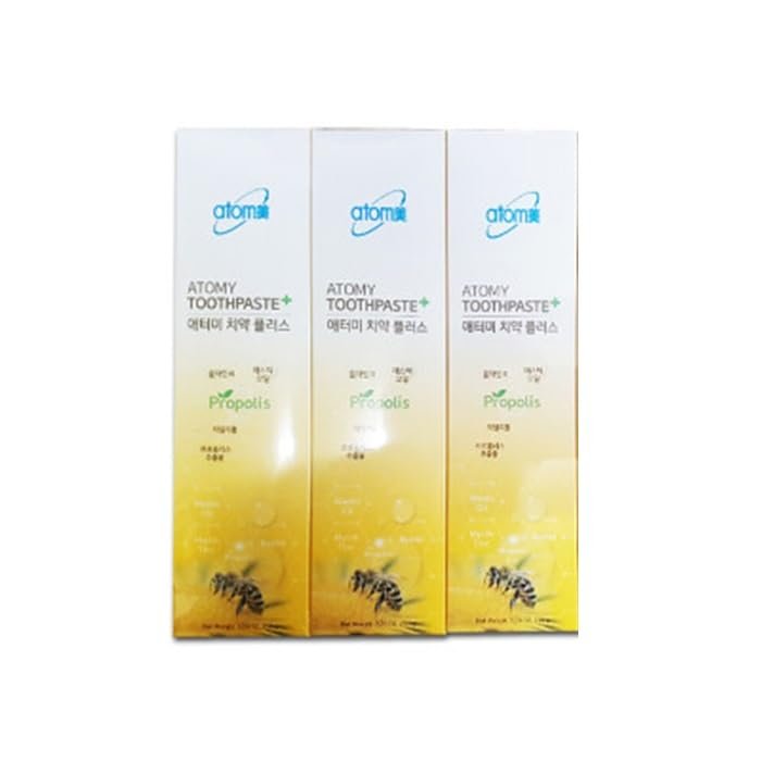 BC233 Korean Toothpaste Propolis Bees Dental Oral Care System (7.05 Oz x 3 pcs)