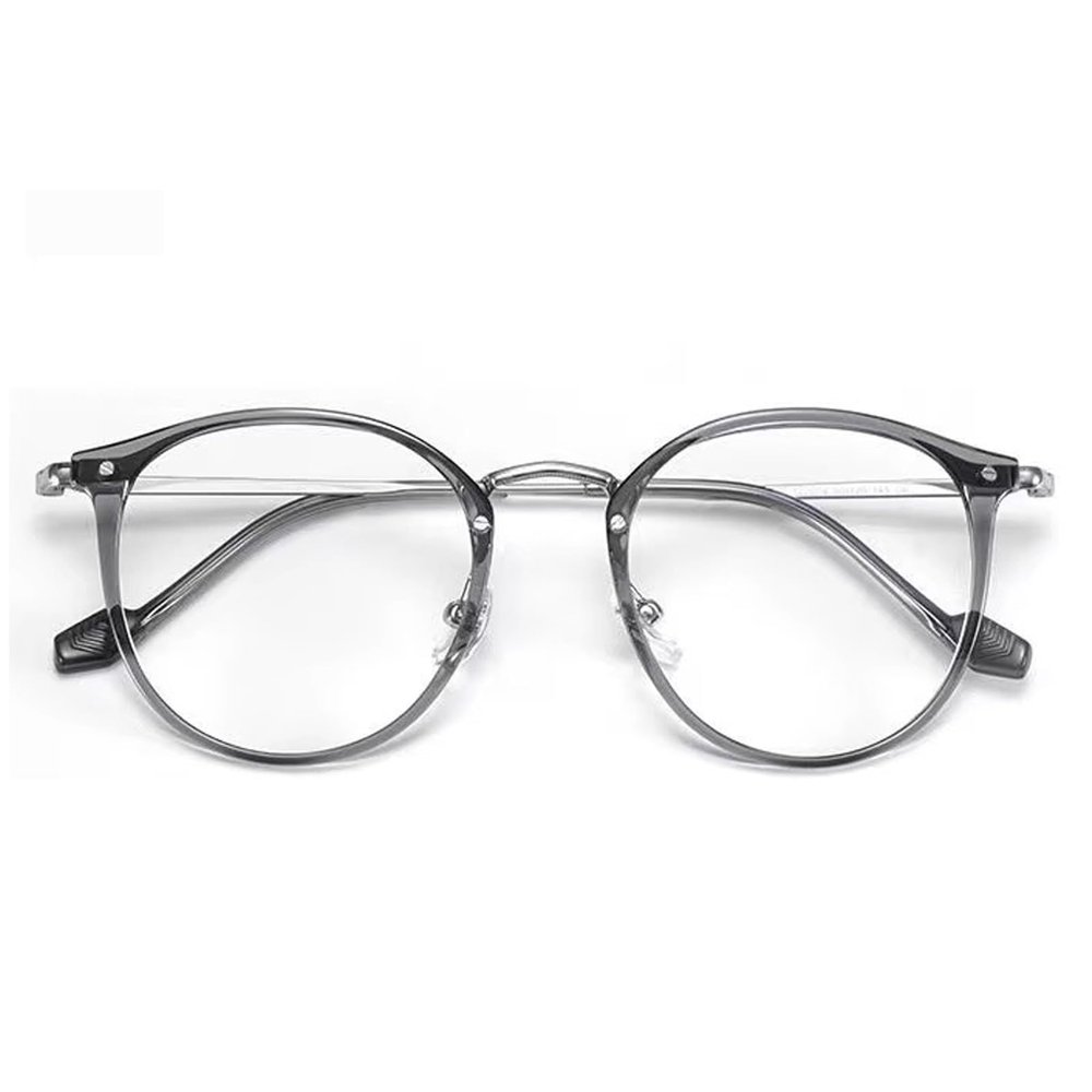 Stylish Round Blue Light Blocking Reading Glasses for Ladies, Lightweight Metal Computer Readers, Anti Glare Glasses (Color : Green, Size : 3.0x)