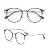 Stylish Round Blue Light Blocking Reading Glasses for Ladies, Lightweight Metal Computer Readers, Anti Glare Glasses (Color : Green, Size : 3.0x) view 2