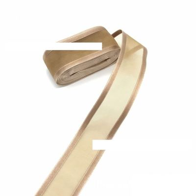 5 M Polyester Ribbons for Gift Wrapping Fabric Ribbon for Crafts Flower Bouquet Sewing Arts Wedding Party Decoration (Color : 2.5cmx5m, Size : Brown)