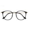 Stylish Round Blue Light Blocking Reading Glasses for Ladies, Lightweight Metal Computer Readers, Anti Glare Glasses (Color : Black, Size : 2.5x) view 1