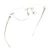 LifeArt Pure Titanium Frame Glasses/Blue Light Blocking Reading Glasses, Reduce Eyestrain, Stylish for Men and Women(Gold,No Magnification) view 1