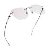 LifeArt Pure Titanium Frame Glasses/Blue Light Blocking Reading Glasses, Reduce Eyestrain, Stylish for Men and Women(Black,+3.50 Magnification) view 1