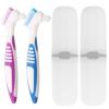 Case Kit 2 Sets Brush with Portable Toothbrush Box Brush Bath with Lid, Cleaning Boxes, Toothbrush Kit for Travel view 1