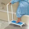 Bath Step with Handle- Step Stool with Handrail Nonslip Bath Shower Kitchen Supports Up to 500lbs Heavy Duty Step Stool view 2