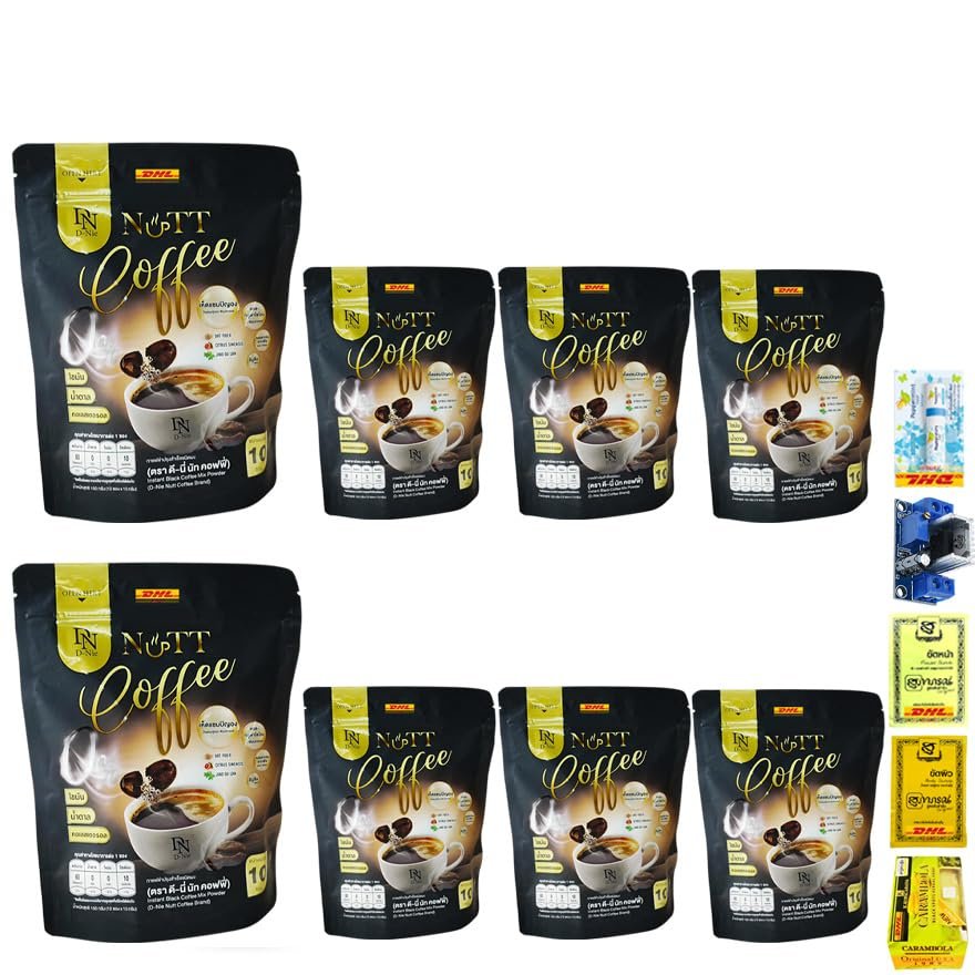 150g D-Nie Nutt Instant Black Coffee Delicious Snack Sweet Mellow Set 8 Pcs By Beautygoodshop [Get Free For You Beauty Gifts]