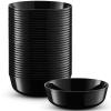 BloominGoods Disposable Plastic Dessert Bowls, 50-Pack 6 Oz. Small Heavyweight Black Bowls For Party, Wedding Or Event view 1