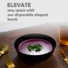 BloominGoods Disposable Plastic Dessert Bowls, 50-Pack 6 Oz. Small Heavyweight Black Bowls For Party, Wedding Or Event view 4
