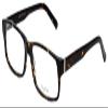 Calabria Big&Tall 03 Rectangular Blue Light Blocking Reading Glasses +1.25 Dark Tortoise Havana Brown Gold Men Women view 1