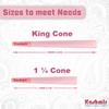 Kashmir Pink Pre Rolled Cones 1 1/4 Size  100 Count Stylish Pink Rolling Papers with Filter Tips  Vegan-Friendly, Dye-Safe, Slow Burn, 79mm Pre Rolls  Easy Fill, Bulk Pack view 3