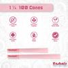 Kashmir Pink Pre Rolled Cones 1 1/4 Size  100 Count Stylish Pink Rolling Papers with Filter Tips  Vegan-Friendly, Dye-Safe, Slow Burn, 79mm Pre Rolls  Easy Fill, Bulk Pack view 4