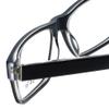 Calabria Big&Tall 13 Rectangular Reading Glasses +3.50 Black Crystal Men Women view 2