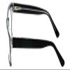 Calabria Big&Tall 13 Rectangular Reading Glasses +3.50 Black Crystal Men Women view 4