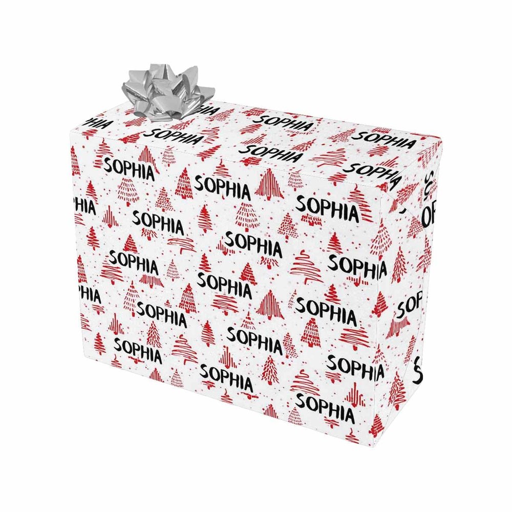 MyPupSocks Custom Wrapping Paper Picture Christmas Wrapping Paper Gift Wrap Anniversary White Personalized Wrapping Paper Baby Shower Mr And Mrs Wrapping Paper Roll 4 Rolls