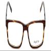 Calabria Big&Tall 14 Square Blue Light Blocking Reading Glasses +1.25 Tortoise Havana Brown Men Women view 2