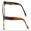 Calabria Big&Tall 14 Square Blue Light Blocking Reading Glasses +1.25 Tortoise Havana Brown Men Women view 3