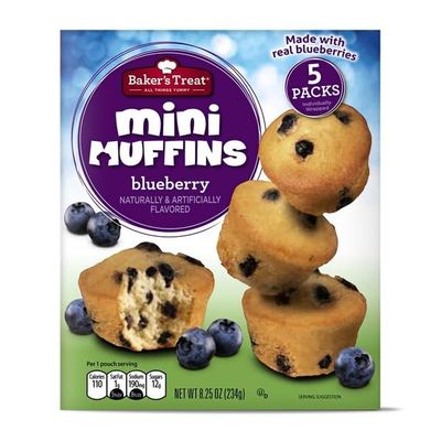 Baker's Treat Blueberry Mini Muffins - 8.25 oz