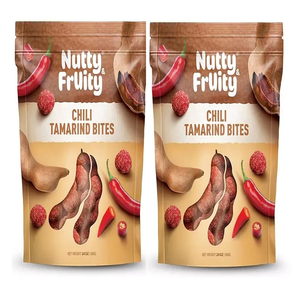 2-Pack Nutty and Fruity Chili Tamarind Bites, 24 oz each total 48 oz/3lbs