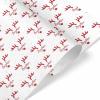 MyPupSocks Personalized Wrapping Paper Christmas Wrapping Paper Logo Wrapping Paper White Custom Birthday Wrapping Paper Birthday Boy Wrapping Paper Roll 1 Roll view 3