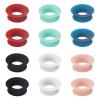 12pcs Mute Style Pack for Earplugs, Silicone Ear Plugs Mute Insert Style Pack Earplugs for Daily Control Bundle (6 Colors) view 1