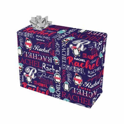MyPupSocks Personalized Christmas Wrapping Christmas Wrapping Paper Anniversary Wrapping Paper Purple Wedding Wrapping Paper Custom Wrapping Paper 5 Rolls