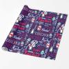 MyPupSocks Personalized Christmas Wrapping Christmas Wrapping Paper Anniversary Wrapping Paper Purple Wedding Wrapping Paper Custom Wrapping Paper 5 Rolls view 2