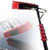 Telescopic Rod, Telescopic Broom for Cleaning, Water-Fed Rod Set with Hose Shower, Professional Water-Carrying Telescopic Spray Pipe, Building Cleaning, Facade Cleaning,3.6M/12FT-55cmBrush view 1