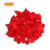 MECCANIXITY 200Pcs Mini Ribbon Bow 1" Mini Fabric Satin Ribbon Flower Bows for Craft DIY Sewing Wedding Birthday Party Red view 3