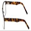 Calabria Big&Tall 15 Rectangular Reading Glasses +1.00 Matte Brown Tortoise Havana Men Women view 3