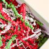 CHECHNYA Crinkle Cut Paper Shred Filler 1 LB Gift Wrapping & Gift Basket Filler for Christmas, Halloween & Wedding Decorations,Easter Basket Grass Filler- Red White Green Christmas Mix view 3