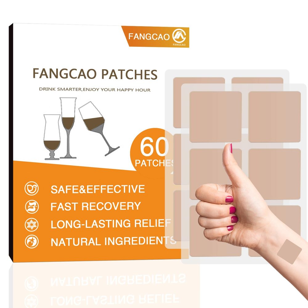 FANGCAO Patches for Party,60 Packs Party Recovery Patches, Redee Patch, Fast-Acting Relief for Men and Women with Green Tea, Use Before Drinking, Enjoy No Regret Night and Wake Up Refreshed