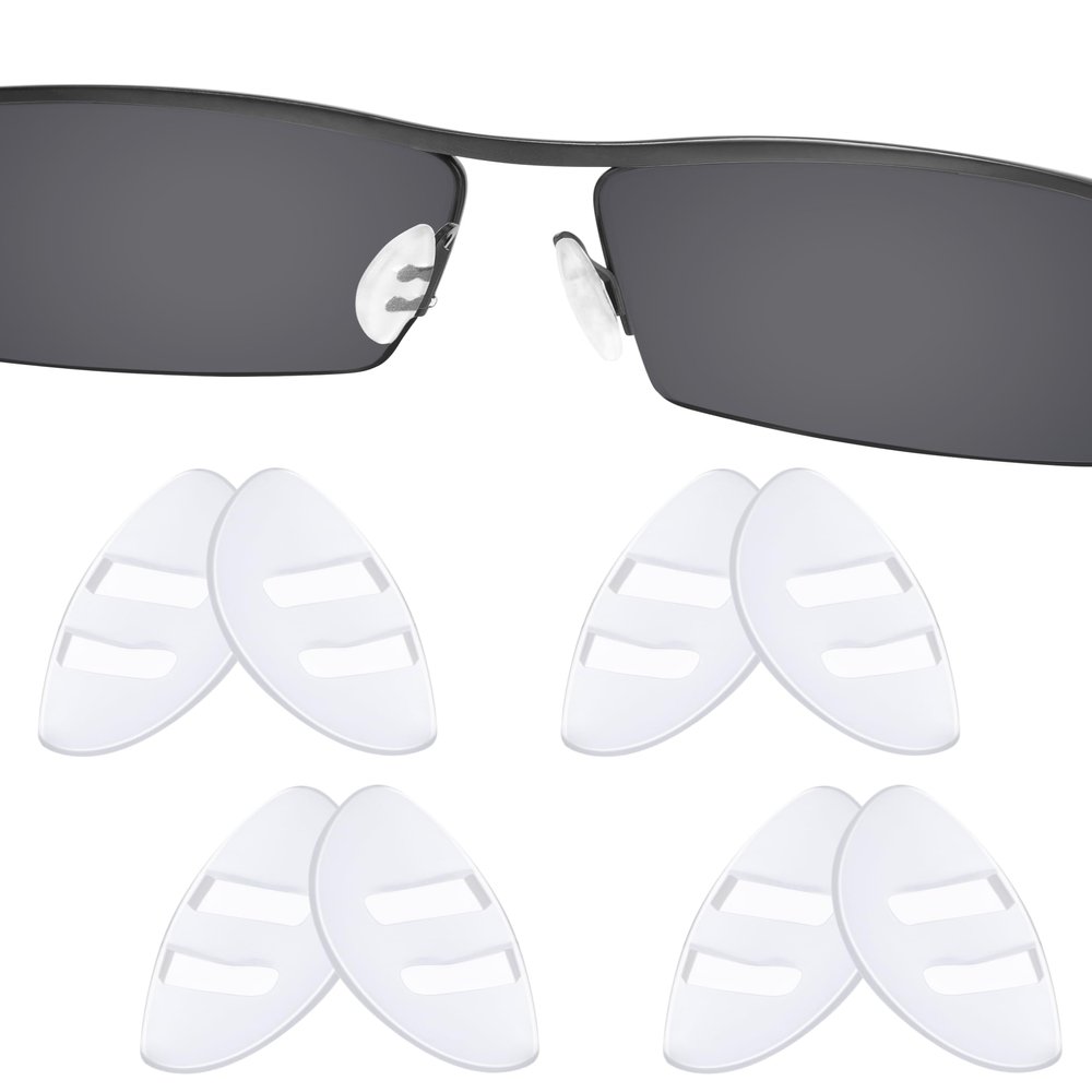 4 Pairs Air Bag Nosepads Eyeglass Nose Pads Anti-Slip Nose Pads Comfortable Air Chamber Nose Pads for Full Frame Eyeglasses Sunglasses (15mm*7mm*2mm)