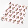 MyPupSocks Personalized Wrapping Paper with Name Christmas Wrapping Paper Wrapping Paper White Funny Wrapping Paper Custom Wrapping Paper Picture 1 Roll view 2