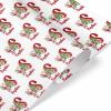 MyPupSocks Personalized Wrapping Paper with Name Christmas Wrapping Paper Wrapping Paper White Funny Wrapping Paper Custom Wrapping Paper Picture 1 Roll view 3