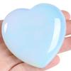 MAIBAOTA 60 mm Opalite Crystal Large Heart Love Stone Healing Crystals Heart Stone for Women Natural Reiki Gemstone Polished Heart Shaped Rocks Meditation view 1