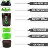 eDukaandaar || Shaker Bottle - 16 Oz. BPA-Free, Dishwasher Safe Shakers For Protein Shakes, Pre-workout Cup for Gym, Office, Travel, Yoga(Color May Change As Per Availablity) (2) view 2
