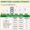ANZNKU 100 Pcs Resealable Mylar Bags with Frosted Clear Window Packaging Bags Foil Pouch Zipper Bag for Food Self Sealing Storage Supplies (4.13x5.91 inches, White) view 2
