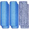 6 Pack Microfiber Cleaning Pads for Mop Hardwood Floor Cleaner Mop Replacement,Deep Microfiber Cleaning Pad Dusting Pad Wet Mop Dry Dust Mop Cleaner (Blue) view 1