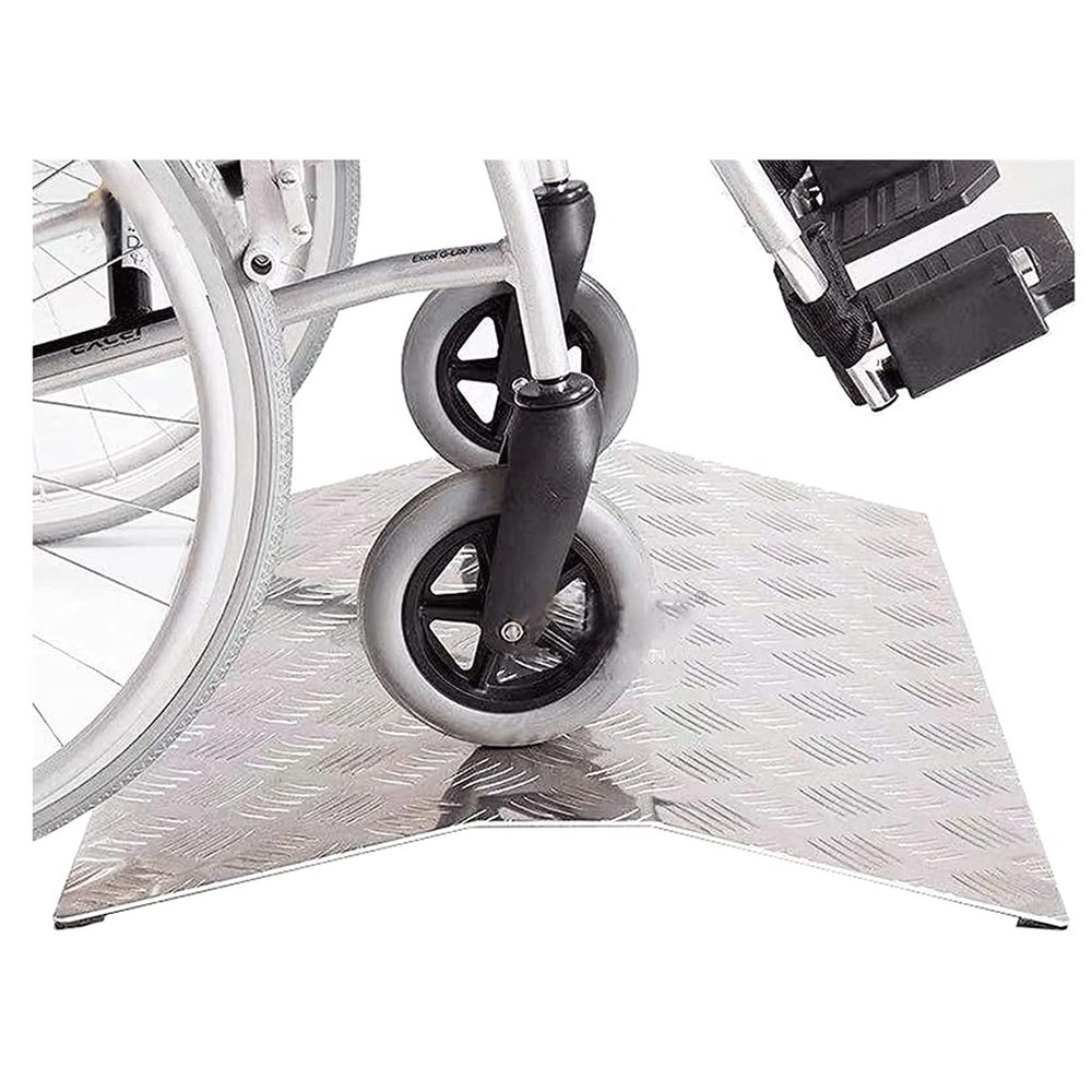 Handicap Ramps Wheelchair Ramp Heavy Duty Aluminum Threshold Ramp Bridging Ramp for Home Doorway Scooter Ramp Kerb Ramps Non-Slip Ramps Sturdy
