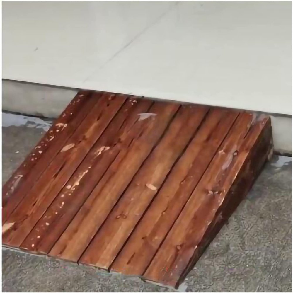 Handicap Ramps Wheelchair Ramp Wooden Threshold Ramp Non-Slip Scooter Ramp Portable Kerb Ramps Home Handicap Ramps 600 Lb Load Capacity Sturdy