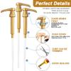 DupakSYS Premium 8 Packs Gold & 12 Packs White Coffee Syrup Pump Dispenser, Fits 25.4 Oz/750ml Coffee Flavoring Syrup Bottles view 3